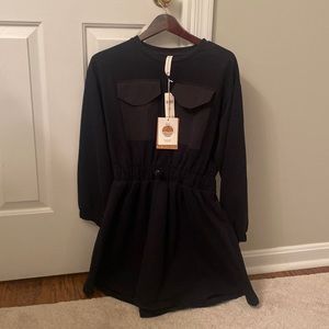 NWT Daily Practice by Anthropologie Utility Patch-Pocket Mini Dress